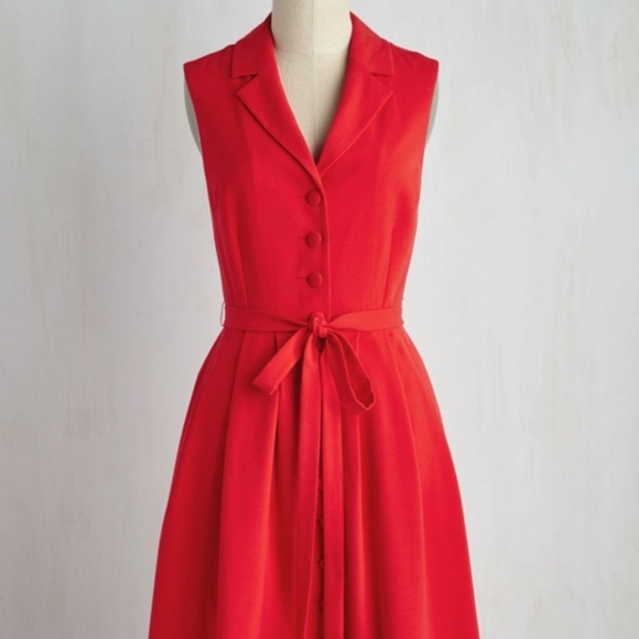 NWOT ModCloth "Key to Classic" Dress w/Pockets! - Picture 7 of 8